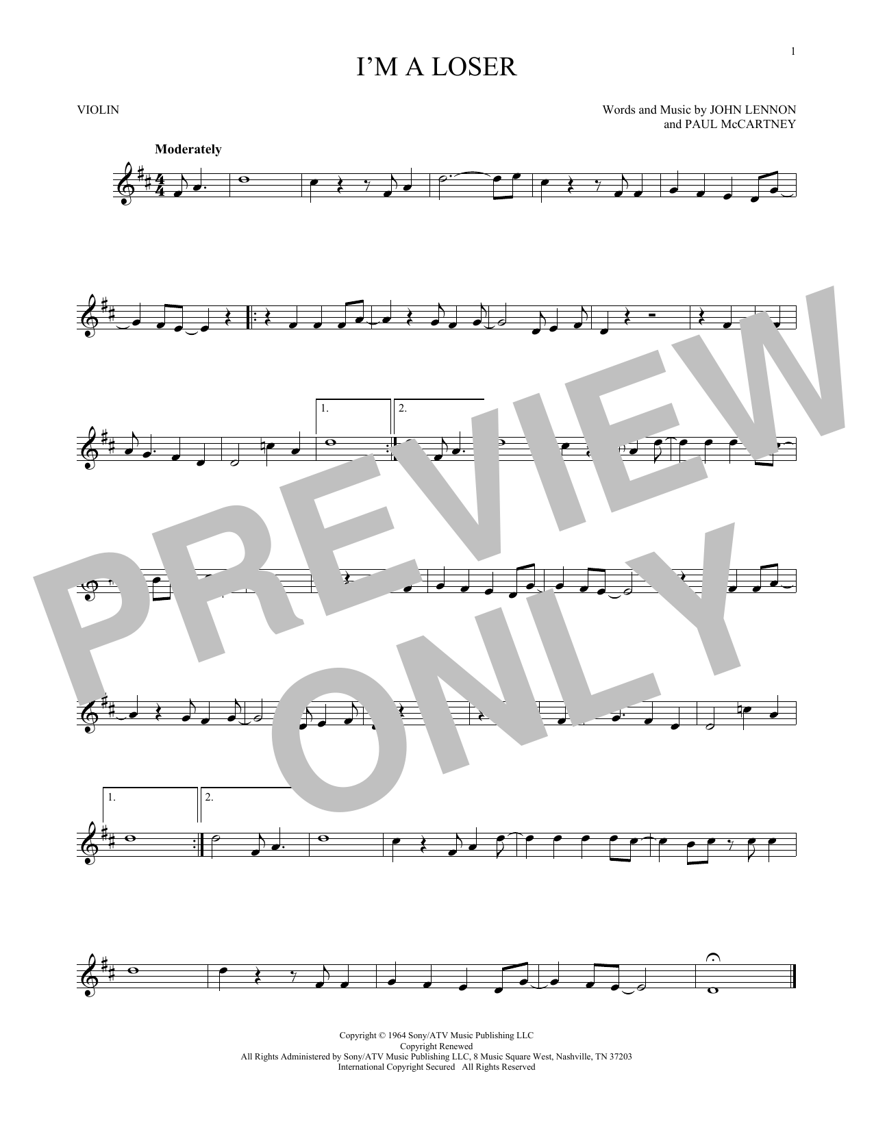 Product gallery: Page 1 of 1 I'm A Loser, The Beatles