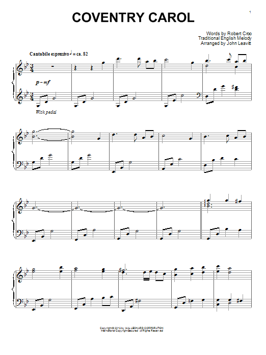 Produktbild zu: Coventry Carol