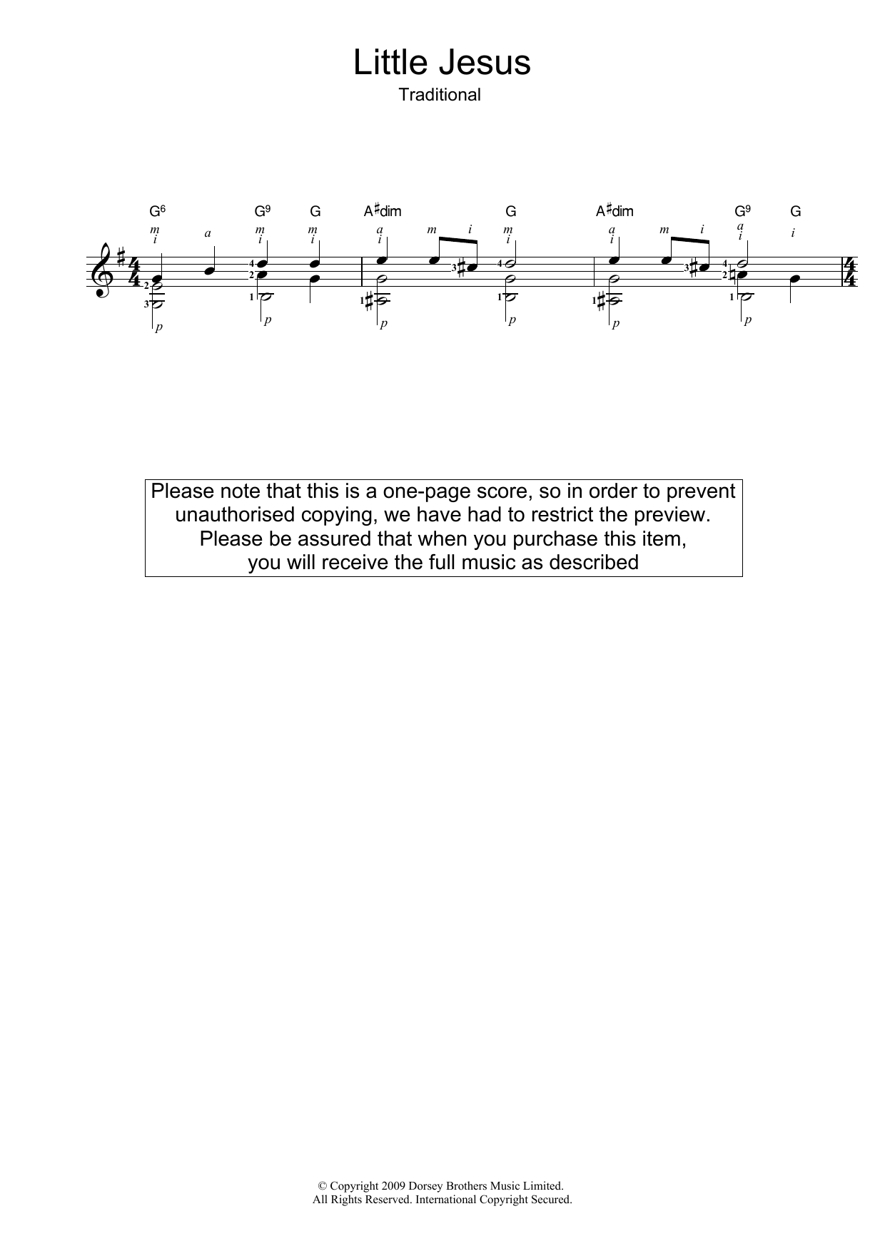 Product gallery: Page 1 of 1 Little Jesus (Rocking Carol), Traditional Carol