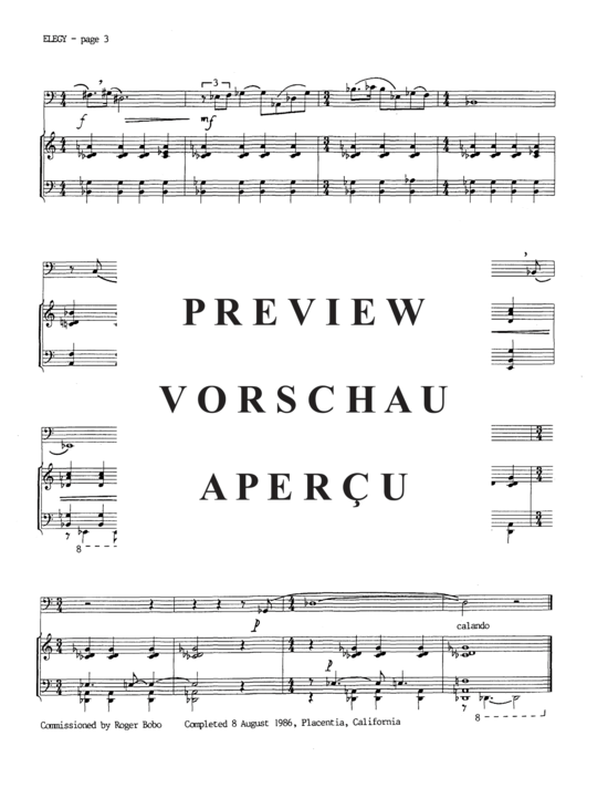 Product gallery: Page 5 of 7 Elegy , , (tuba + piano)