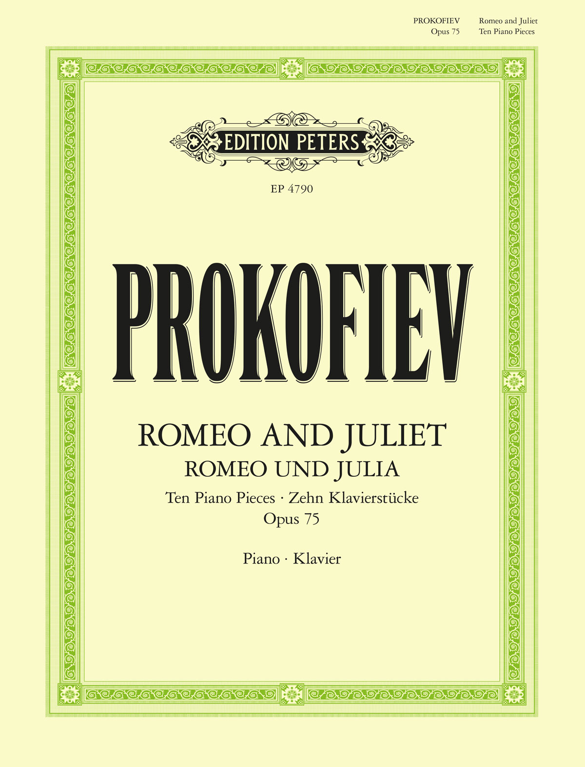Produktbild zu: Romeo And Juliet Before Parting (from 'Romeo and Juliet Op.75')