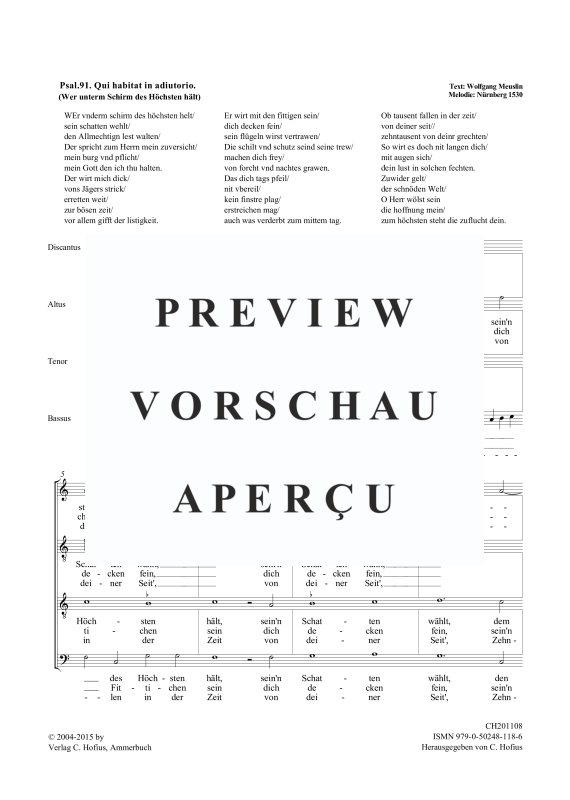Product gallery: Page 7 of 11 Der gantz Psalter Davids, Bd. 4, Psalm 91 - 120, , (mixed choir)