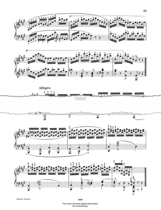 Produktgalerie: Seite 1 von 1 Study (Op. 821, No.92), Carl Czerny, Klavier