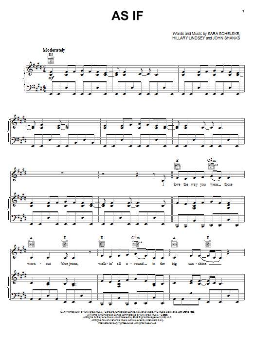 Produktgalerie: Seite 1 von 1 As If, Sara Evans, Gesang, Gitarre, Klavier