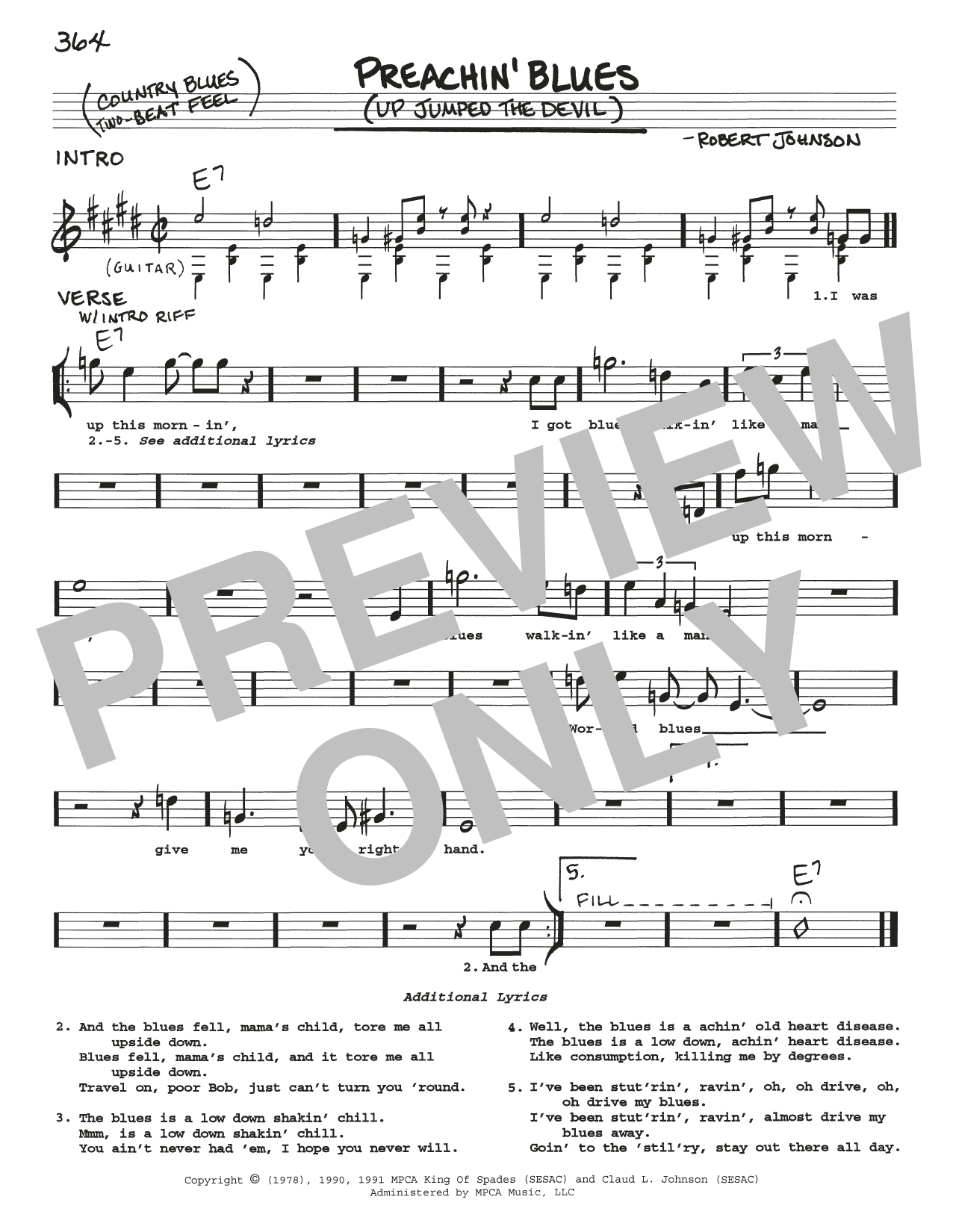 Produktbild zu: Preachin' Blues (Up Jumped The Devil)