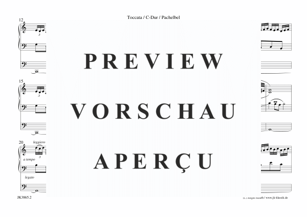 gallery: Toccata C-Dur, , (Orgel Solo)
