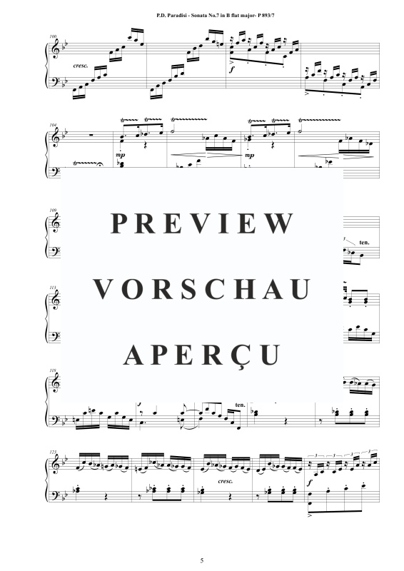 Produktgalerie: Seite 6 von 10 Sonate Nr. 7 in B-Dur, , Klavier Solo