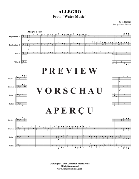 Product gallery: Page 2 of 16 Allegro , , (Tuba Quartet: 2x Baritone, 2xTuba)