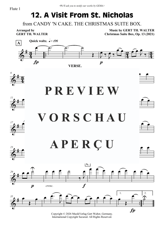 Produktgalerie: Seite 4 von 6 A Visit From St. Nicholas, , Flöten Trio