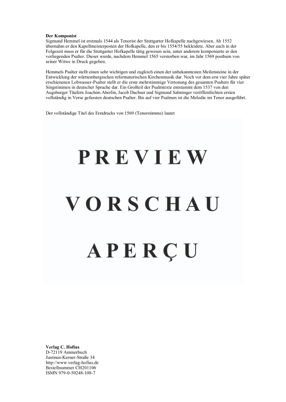 Product gallery: Page 5 of 11 Der gantz Psalter Davids, Bd. 2, Psalm 31 - 60, , (mixed choir)