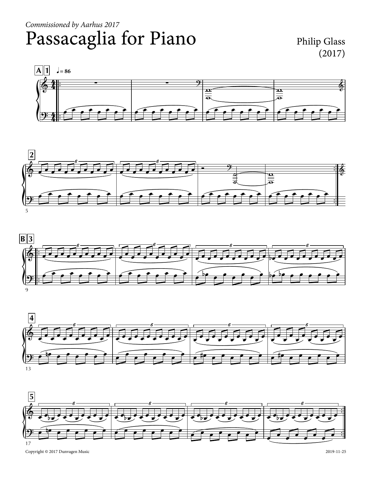 Produktbild zu: Distant Figure (Passacaglia for Solo Piano)