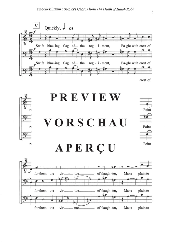 Product gallery: Page 6 of 7 Soldier´s Chorus from The Death of Isaiah Robb , , (male choir TBB)