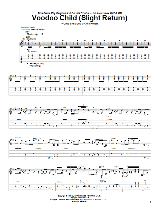 Product gallery: Page 1 of 1 Voodoo Child (Slight Return), Stevie Ray Vaughan