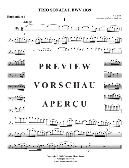 Product gallery: Page 17 of 21 Adagio u. Allegro aus der Trio Sonata  , , (2x Bariton/Posaune)