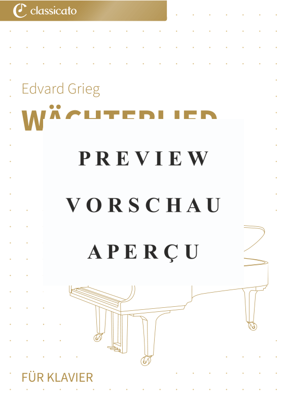 gallery: Wächterlied - Vereinfachte Fassung, , (Klavier Solo)