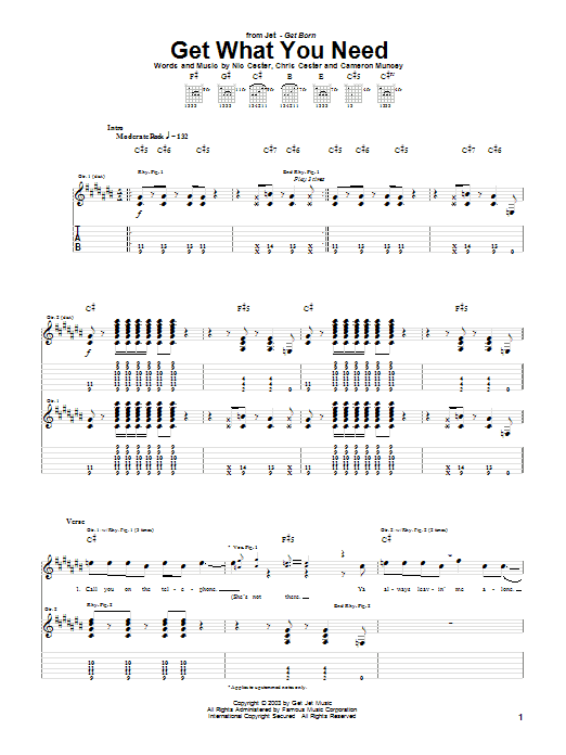 Produktgalerie: Seite 1 von 1 Get What You Need, Jet, Gitarre