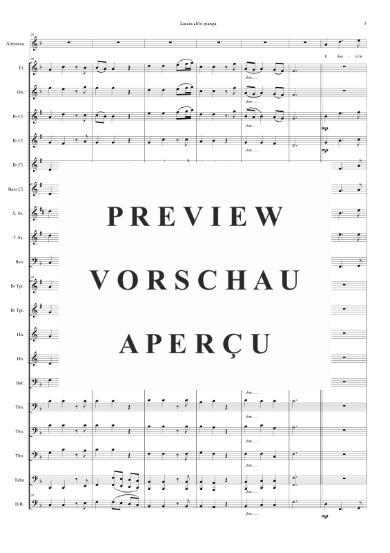 Produktgalerie: Seite 8 von 11 Lascia ch'io pianga, , Sopran Solo und Concert Band