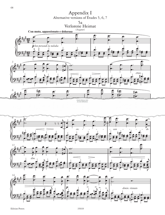 Produktgalerie: Seite 1 von 1 Etude in F-sharp minor, Adolph von Henselt, Klavier