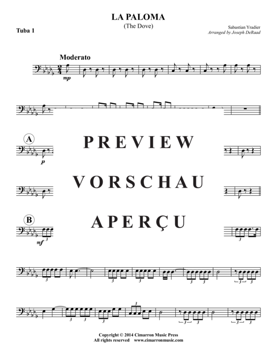 Product gallery: Page 13 of 16 La Paloma , , (2x Baritone, 2x Tuba)