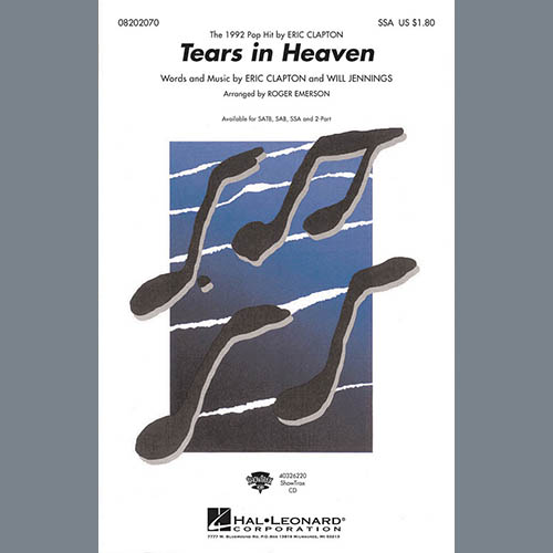Produktbild zu: Tears In Heaven (arr. Roger Emerson)