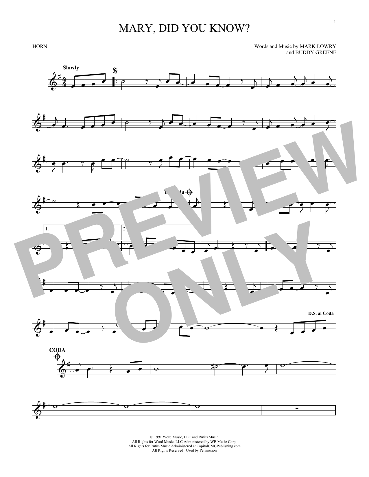 Produktgalerie: Seite 1 von 1 Mary, Did You Know?, Mark Lowry, Horn