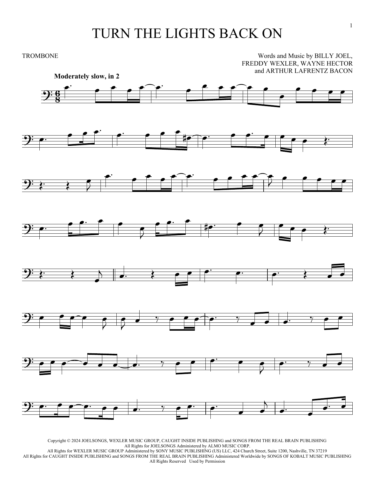 Product gallery: Page 1 of 1 Turn The Lights Back On, Billy Joel