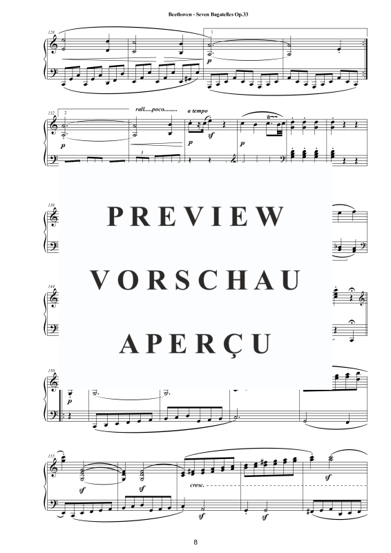 Produktgalerie: Seite 9 von 11 Seven Bagatelles for Piano Op.33, , Klavier Solo