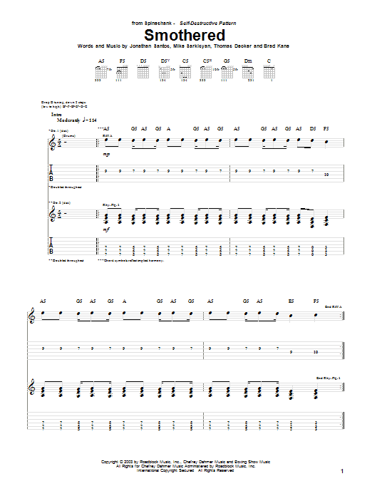 Produktgalerie: Seite 1 von 1 Smothered, Spineshank, Gitarre