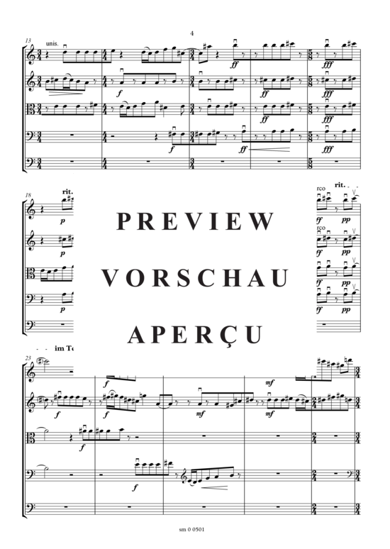 Produktgalerie: Seite 5 von 16 Vier Inventionen , , (Streichquintett, Partitur)
