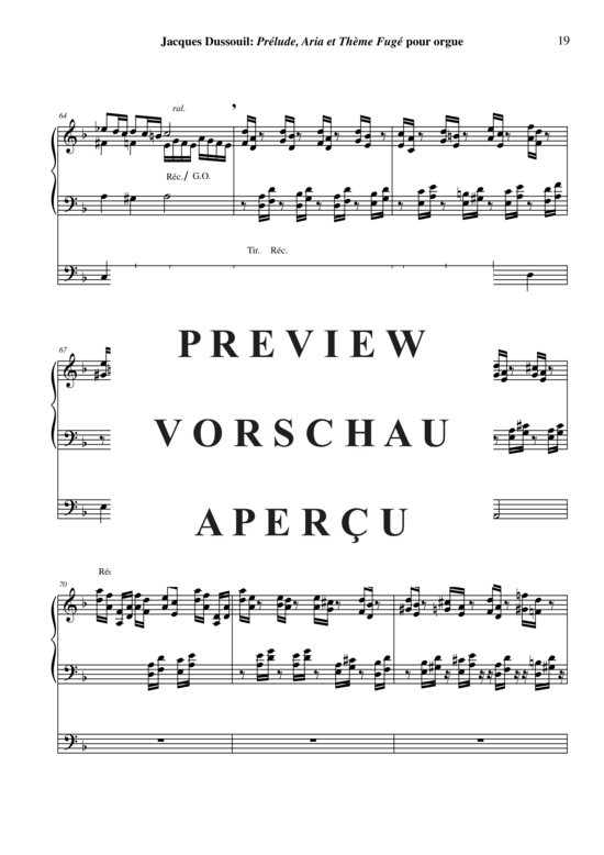 Product gallery: Page 20 of 21 Prélude, Aria et Thème Fugé , , (Orgel Solo)