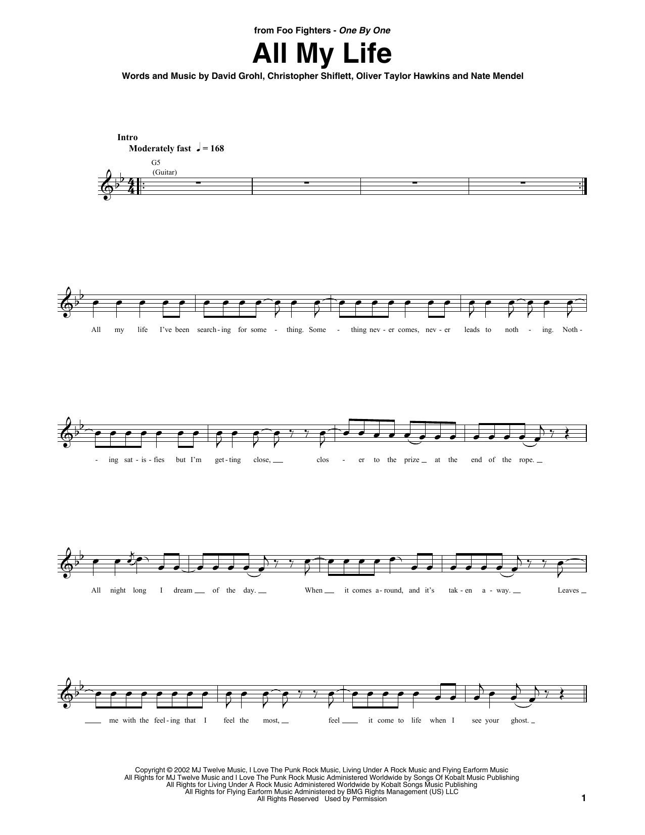 Produktgalerie: Seite 1 von 1 All My Life, Foo Fighters