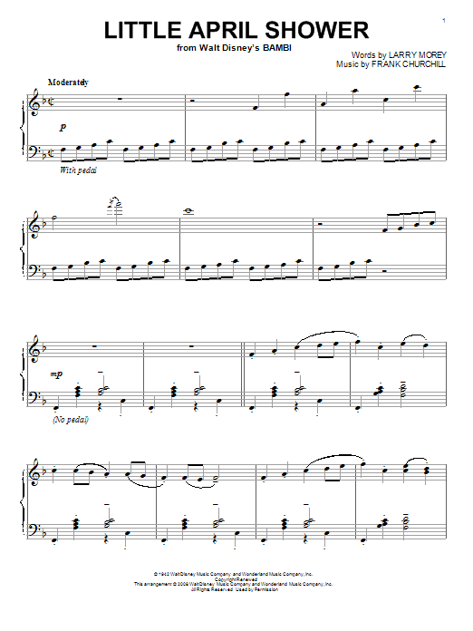 Product gallery: Page 1 of 1 Little April Shower, Frank Churchill