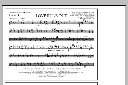 Product picture to: Love Runs Out - Trumpet 1