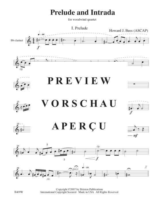 Produktgalerie: Seite 20 von 21 Prelude and Intrada , , (Flöte, Oboe, Klarinette und Fagott)