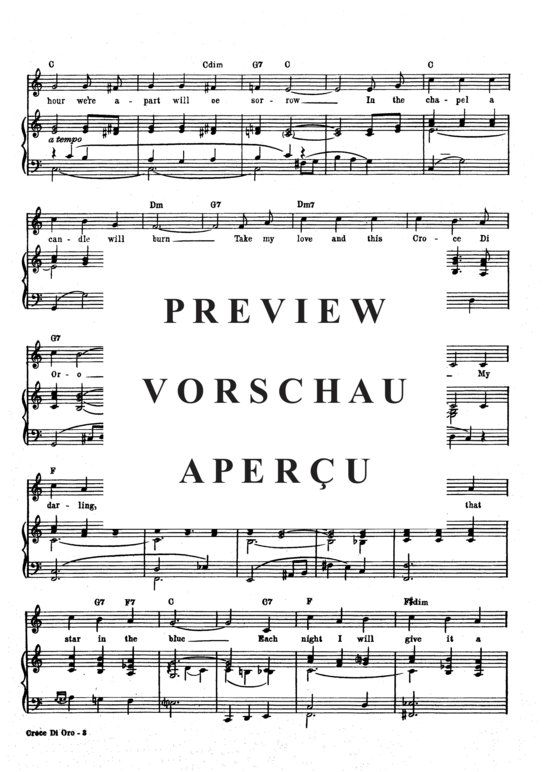 Produktgalerie: Seite 4 von 8 Croce Di Oro (Cross of Gold) , Page, Patti  , (Klavier und Gesang)