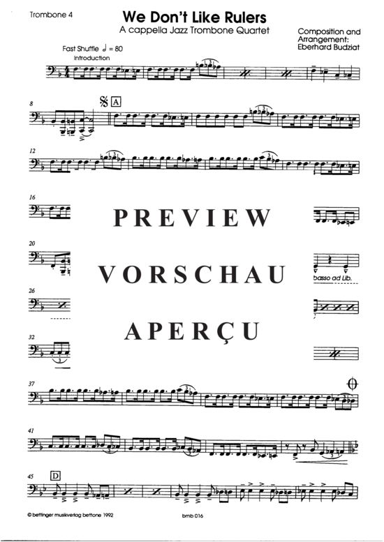 Product gallery: Page 16 of 17 We Don´t Like Rulers , , (4x trombones)