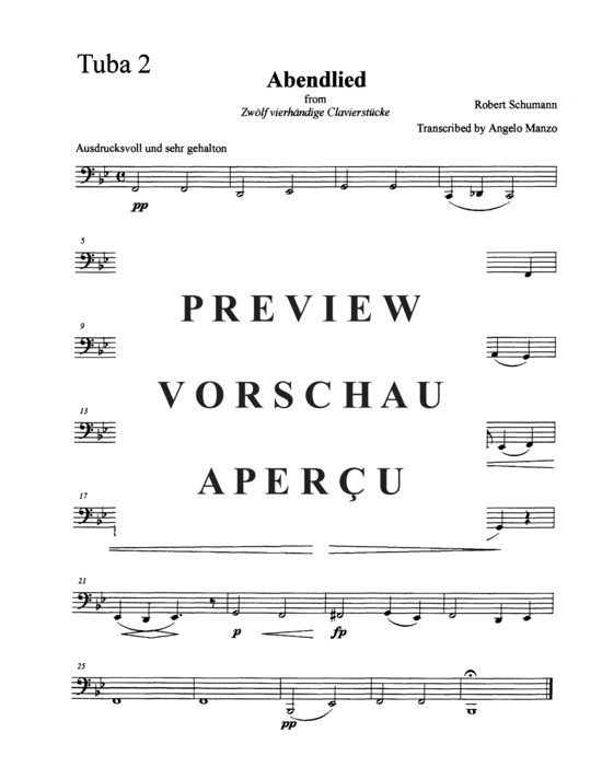 Produktgalerie: Seite 10 von 11 Abendlied , , (Tuba Ensemble EEETTT)
