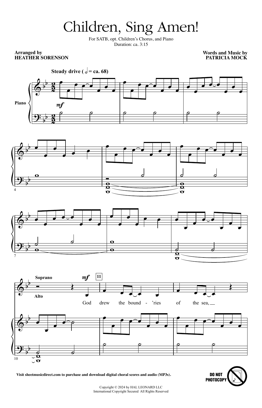Product picture to: Children, Sing Amen! (arr. Heather Sorenson)
