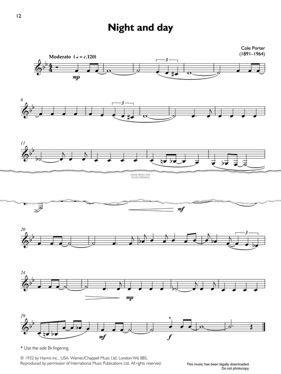 Product gallery: Page 1 of 1 Night And Day, Cole Porter