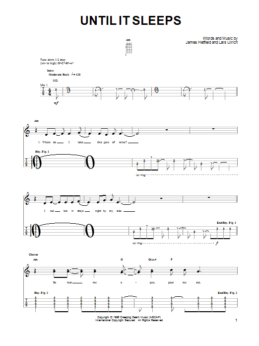 Product gallery: Page 1 of 1 Until It Sleeps, Metallica