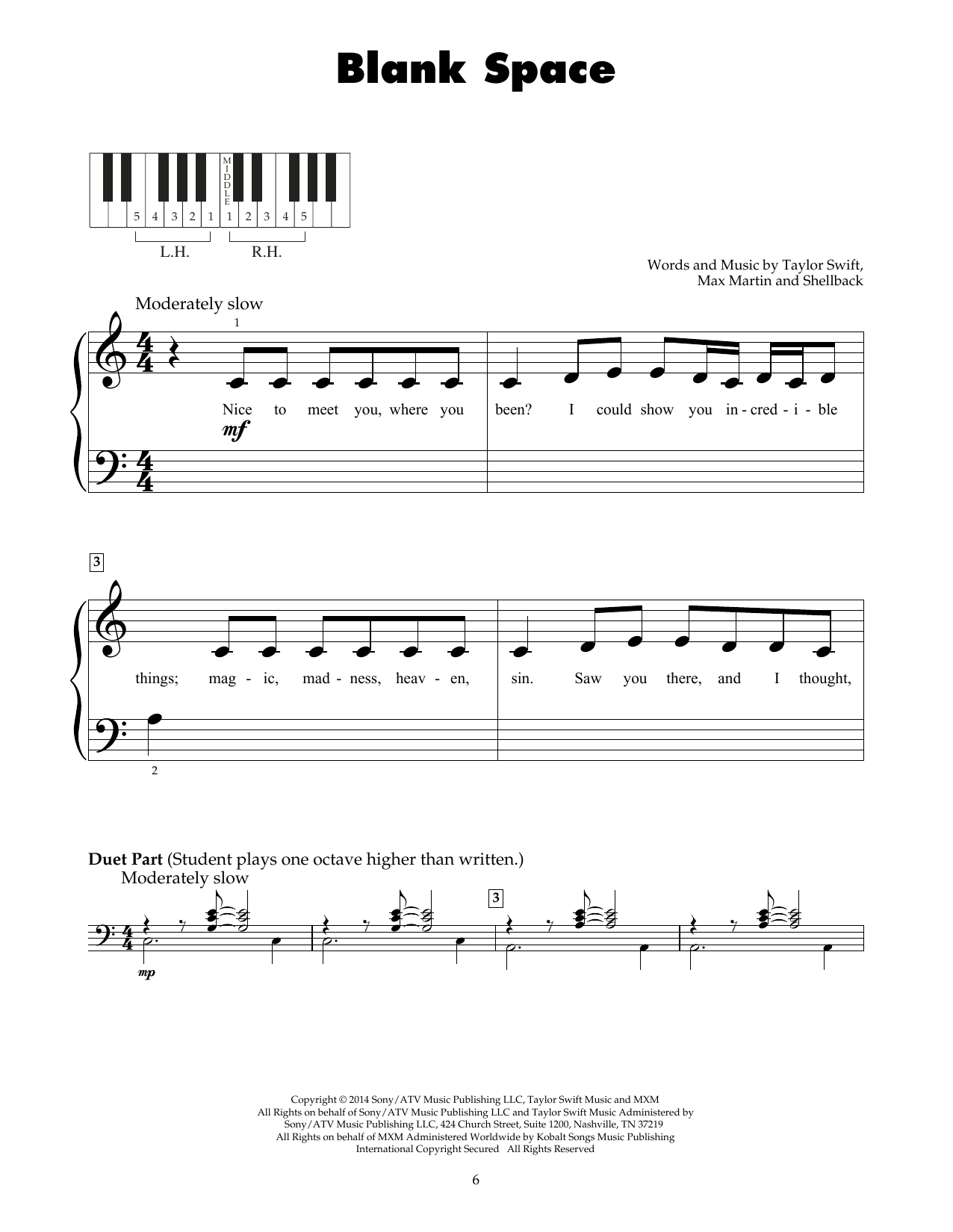 Produktbild zu: Blank Space