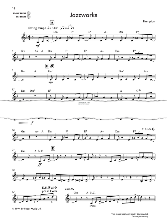 Product gallery: Page 1 of 1 Jazzworks, Andy Hampton
