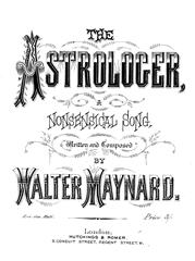 cover: The Astrologer, Walter Maynard, Gesang, Klavier
