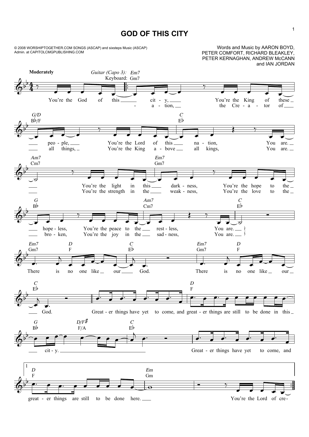 Product picture to:  God Of This City - Chris Tomlin