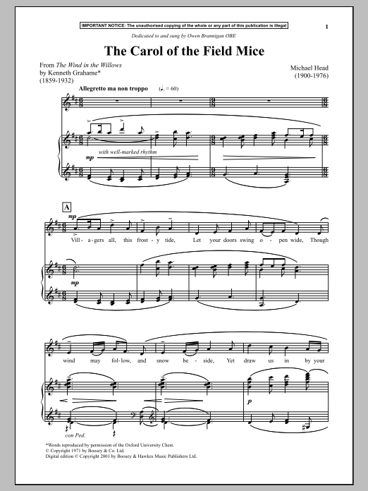 Produktbild zu: The Carol Of The Field Mice