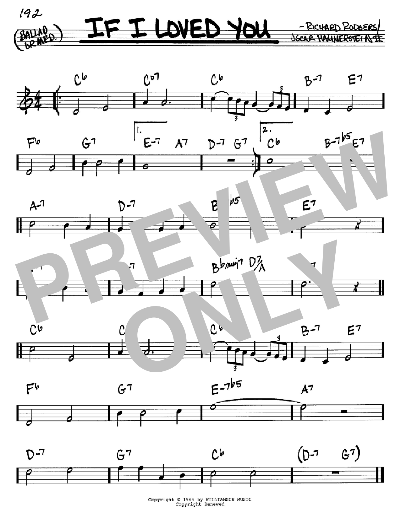 Produktgalerie: Seite 1 von 1 If I Loved You, Rodgers & Hammerstein