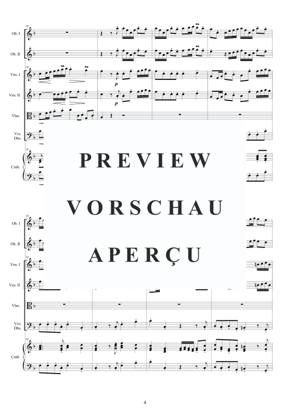 Produktgalerie: Seite 5 von 11 Concerto No.3 in F-Dur Op.9, , 2 Oboen Solo, Streicher Ensemble und Cembalo BC