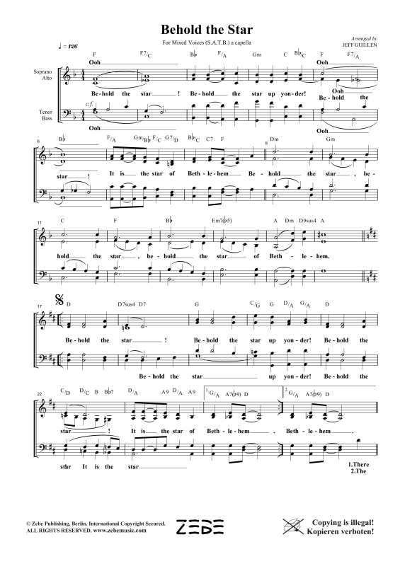 Produktgalerie: Seite 1 von 5 Behold the Star, , Gemischter Chor