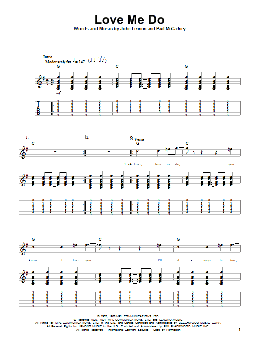 Product gallery: Page 1 of 1 Love Me Do, The Beatles