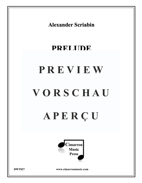 Product gallery: Page 2 of 11 Prelude, Opus 9 No. 1, , Brass Quintet